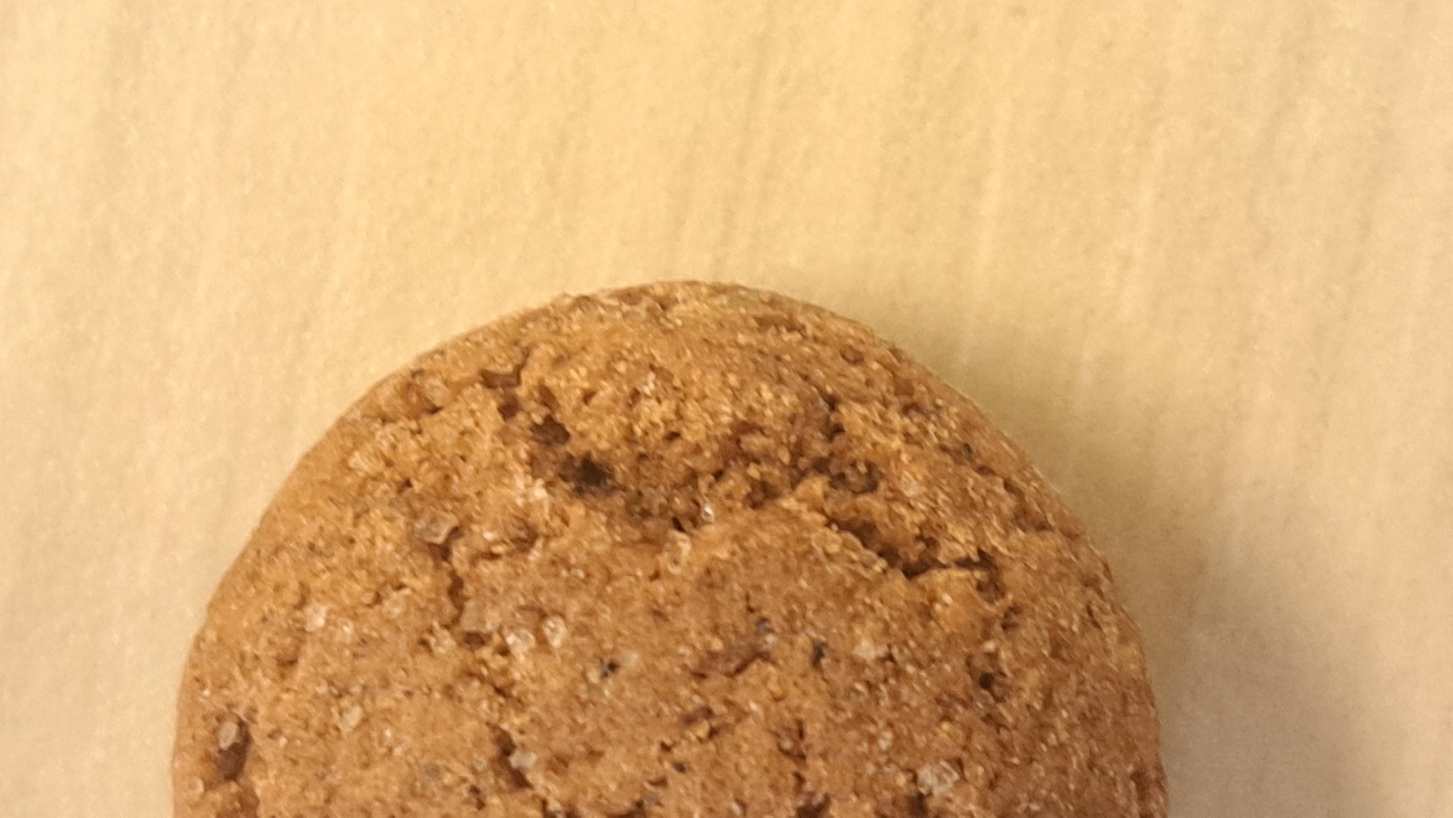 Kruidig koekje in close-up